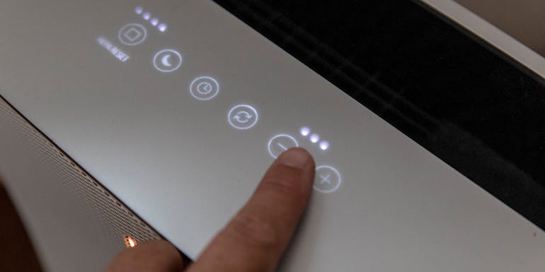 Touchable display for controlling Roger little air purifier by Stadler Form Touchable display for controlling Roger little air purifier by Stadler Form