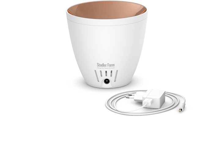 Zoe Aroma Diffuser von Stadler Form in weiss mit Stromkabel