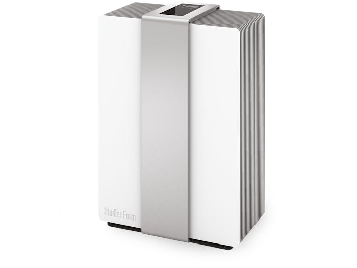 Robert air washer by Stadler Form in silver as perspective view