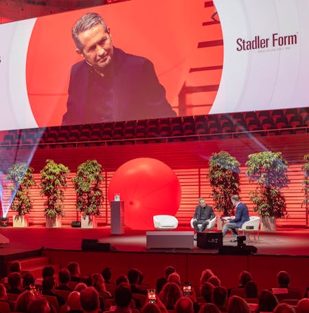 Interview mit Martin Stadler auf der Hauptbühne an der Prix SVC Verleihung 2025