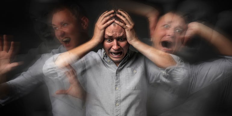 Mann mit vielen Emotionen Mann mit vielen Emotionen