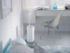 Eva little humidifier by Stadler Form in white in a bedroom