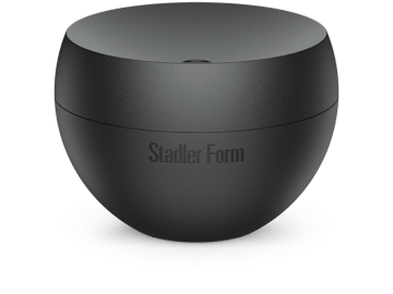 Jasmine mobile aroma diffuser by Stadler Form in black as perspective view