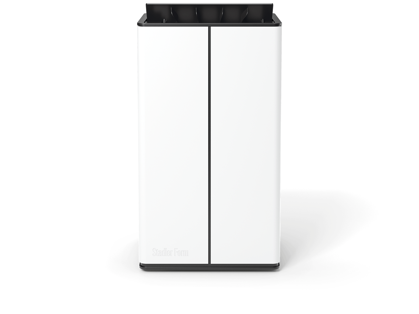 Lukas little dehumidifier by Stadler Form in white as front view