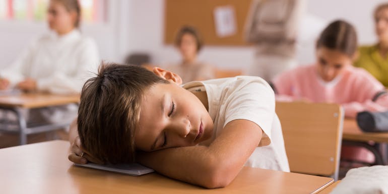 student sleeping student sleeping