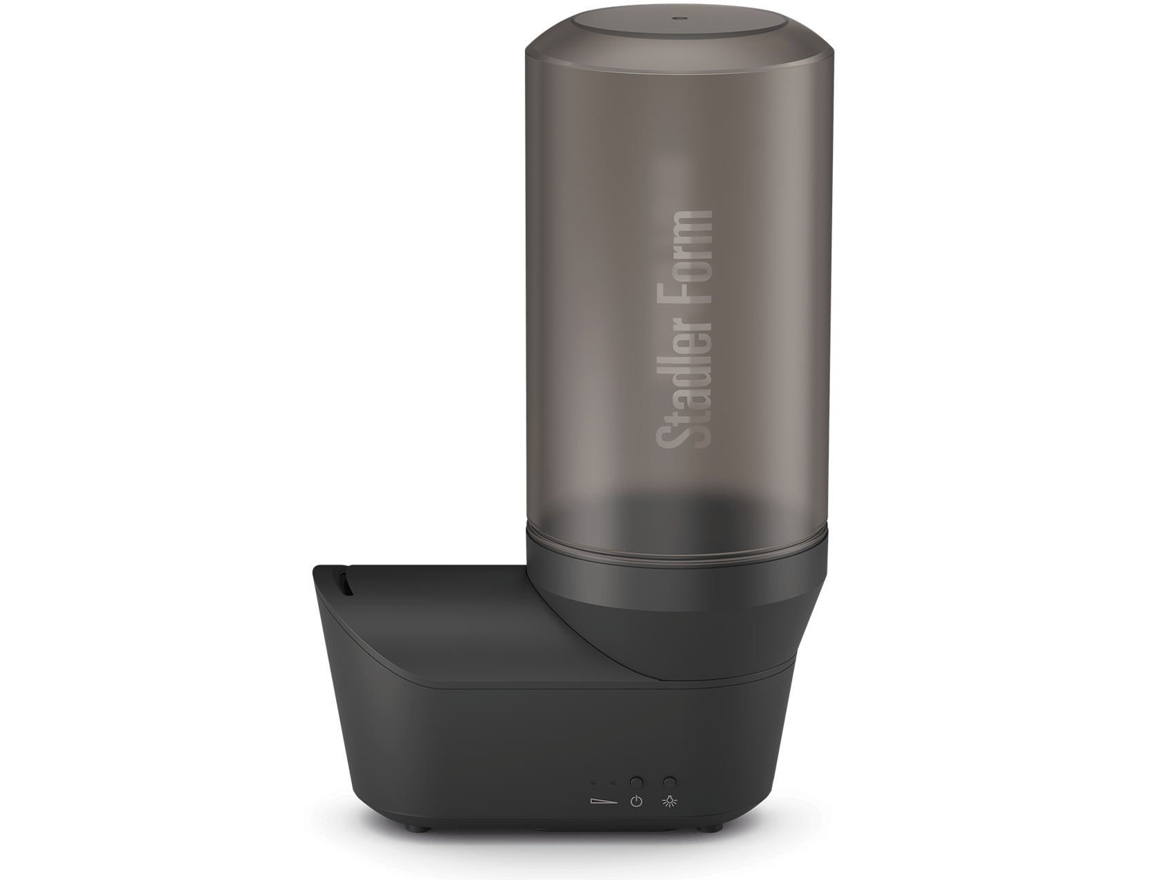 Emma personal humidifier by Stadler Form in black Emma personal humidifier by Stadler Form in black as front view
