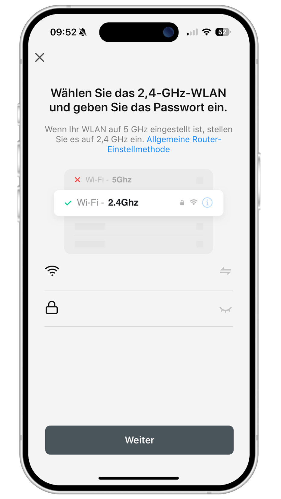 Stadler Form App hinzufügen wählen GHz