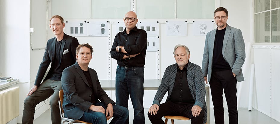 The designers from Stadler Form in a team image