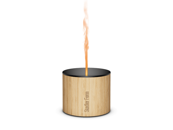 Nora aroma diffuser by Stadler Form in bamboo as front view Nora aroma diffuser by Stadler Form in bamboo as front view