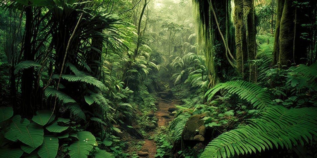 Tropical rainforest Tropischer Regenwald