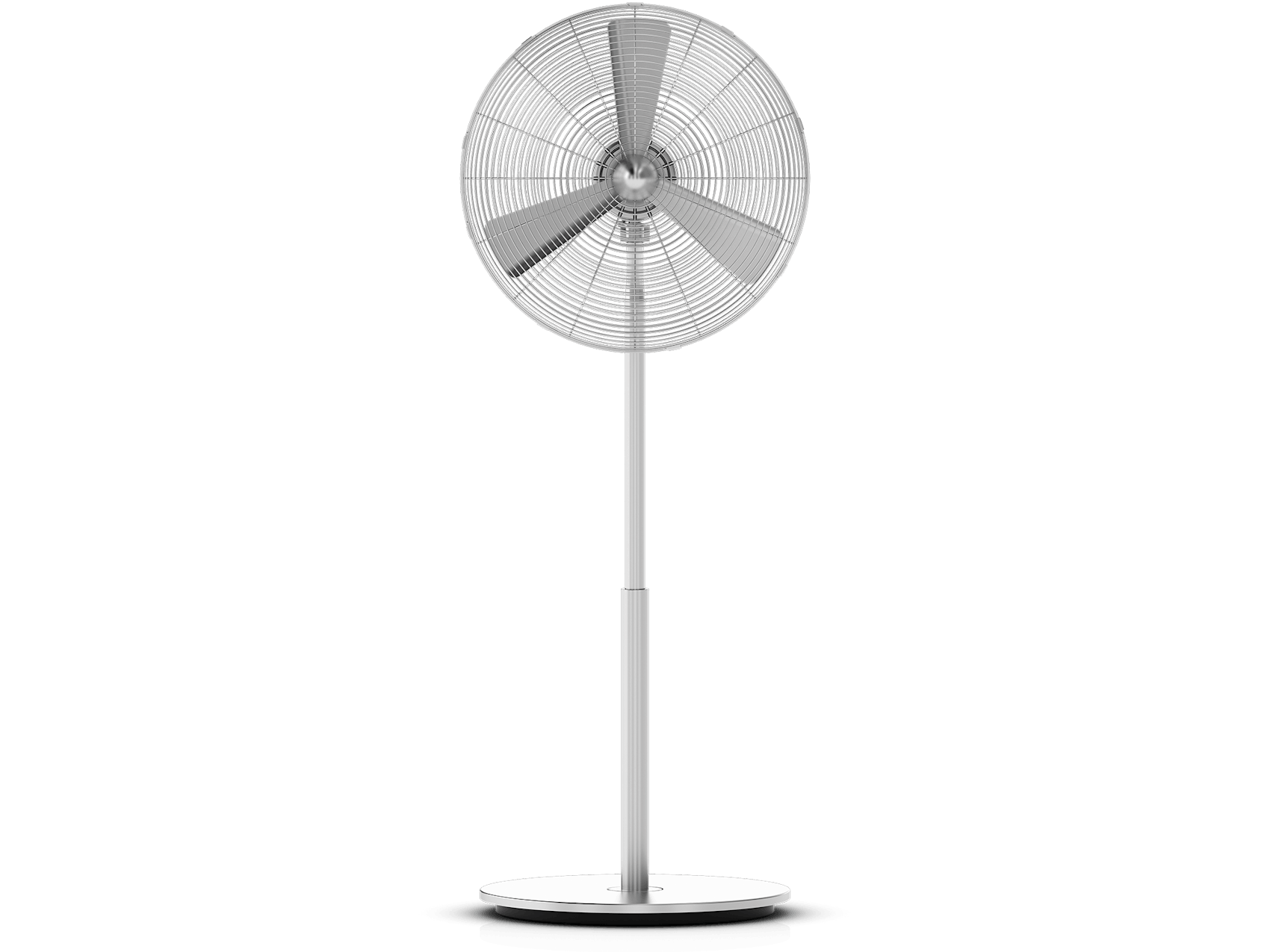 Charly stand fan by Stadler Form as front view