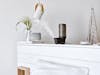 Emma personal humidifier by Stadler Form in black Emma personal humidifier by Stadler Form in black on a sideboard