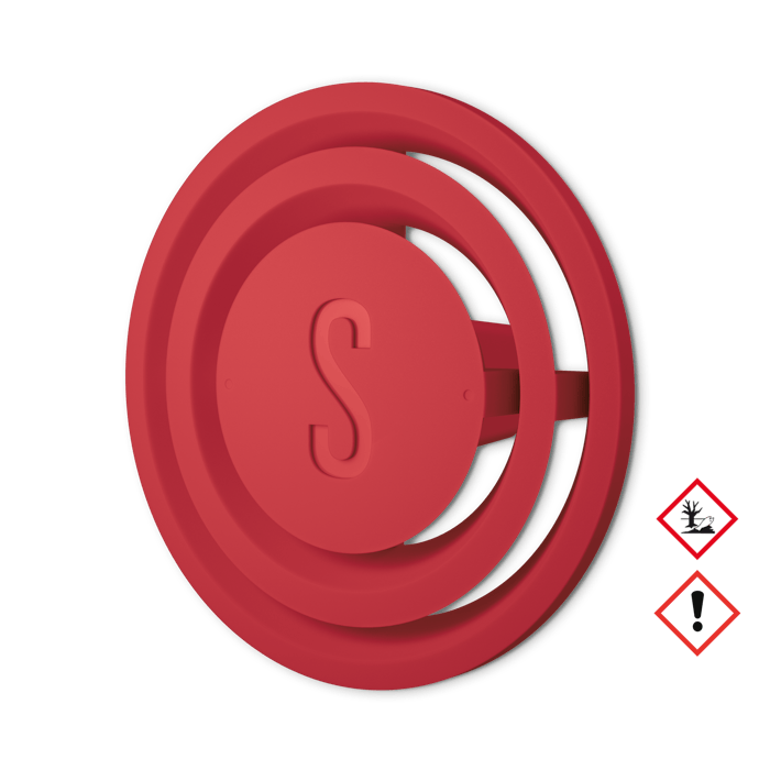 Red jasmine fragrance pin by Stadler Form with symbols