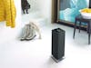 Anna big heater by Stadler Form in black in an entrance area