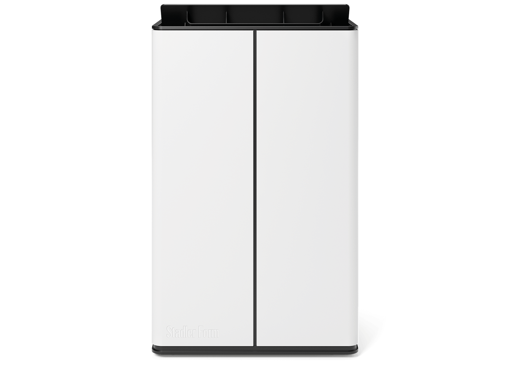 Lukas dehumidifier by Stadler Form in white as front view Lukas dehumidifier by Stadler Form in white as front view