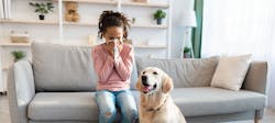 Kind mit Tierhaarallergie