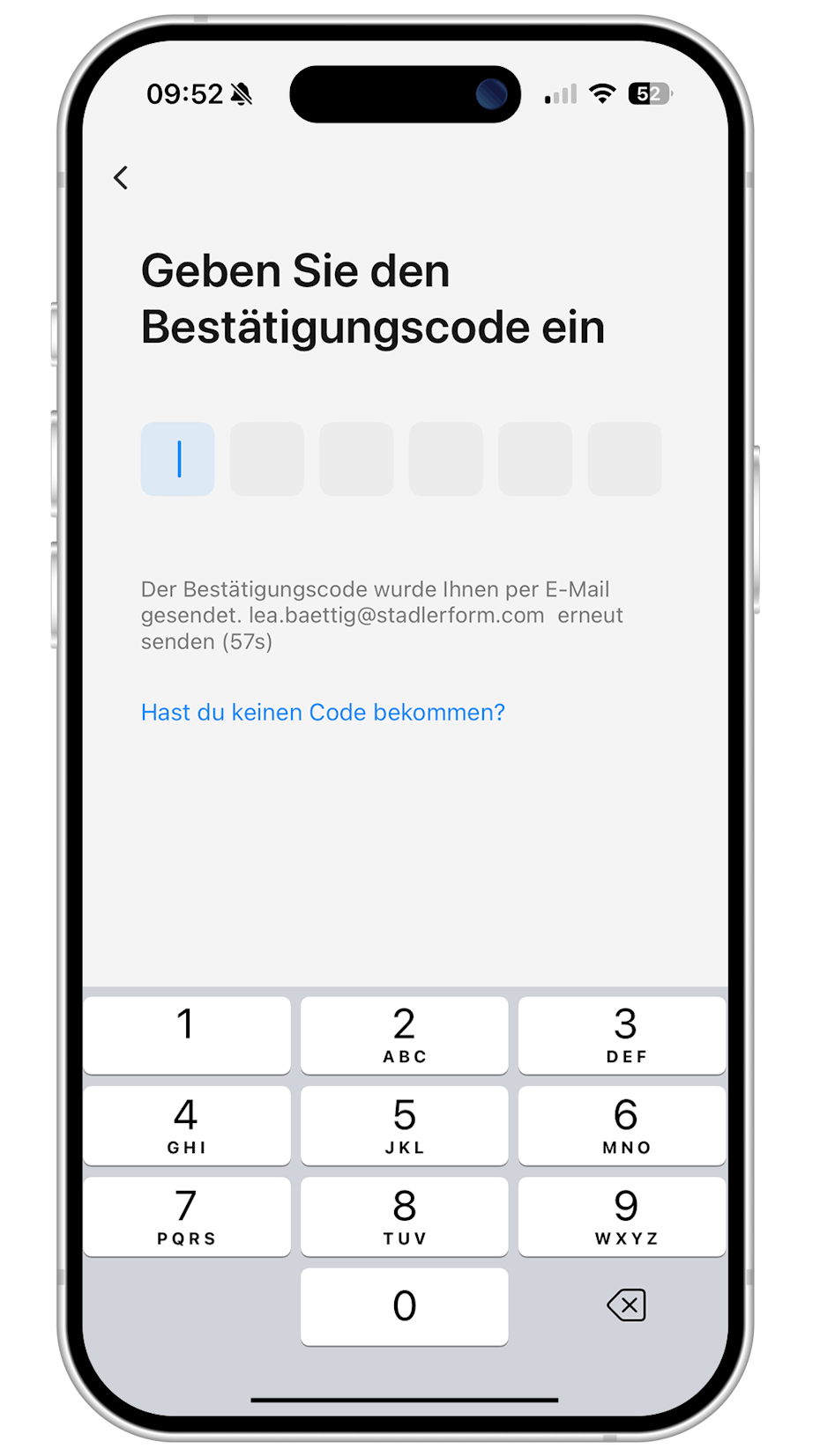 Stadler Form App Registrierung Stadler Form App Registrierung