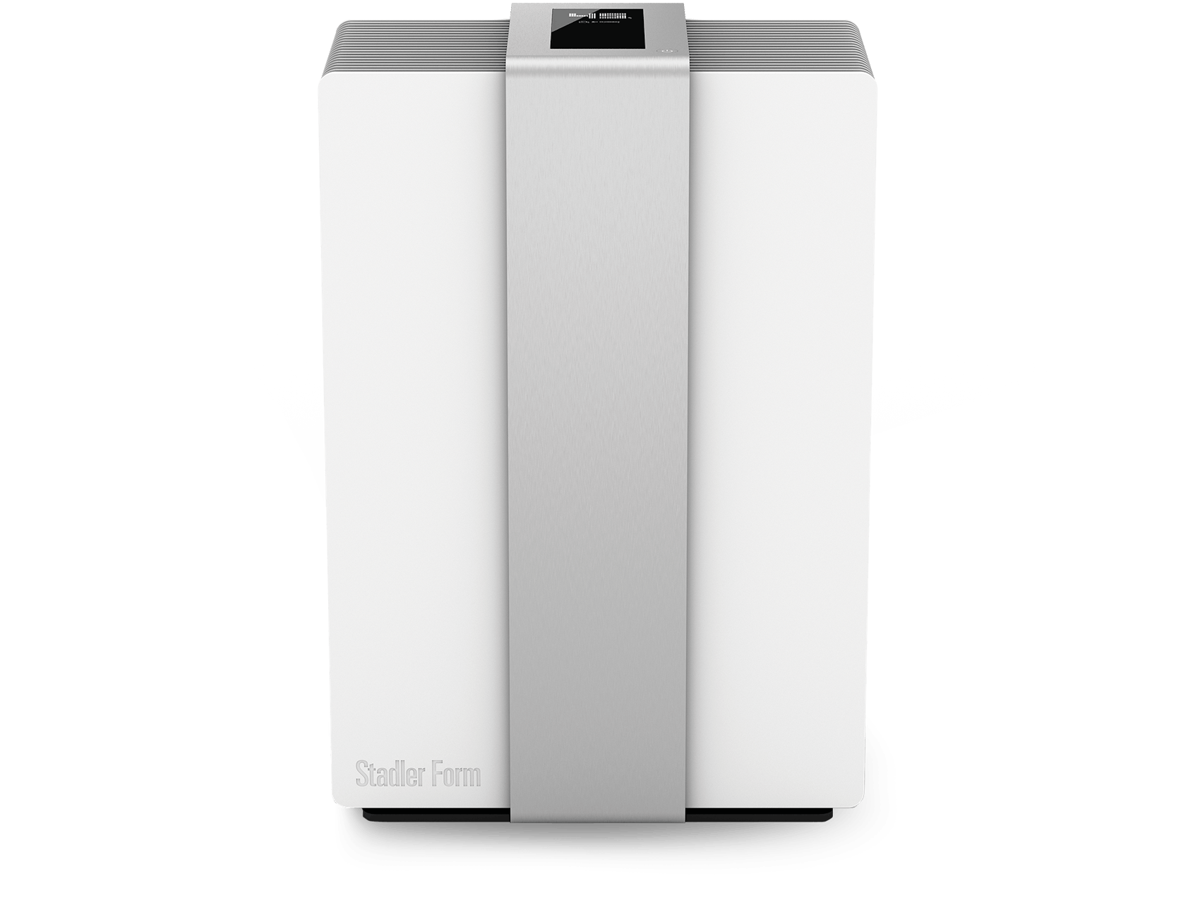 Robert air washer by Stadler Form in silver as front view