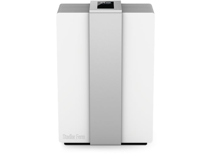Robert air washer by Stadler Form in silver as front view