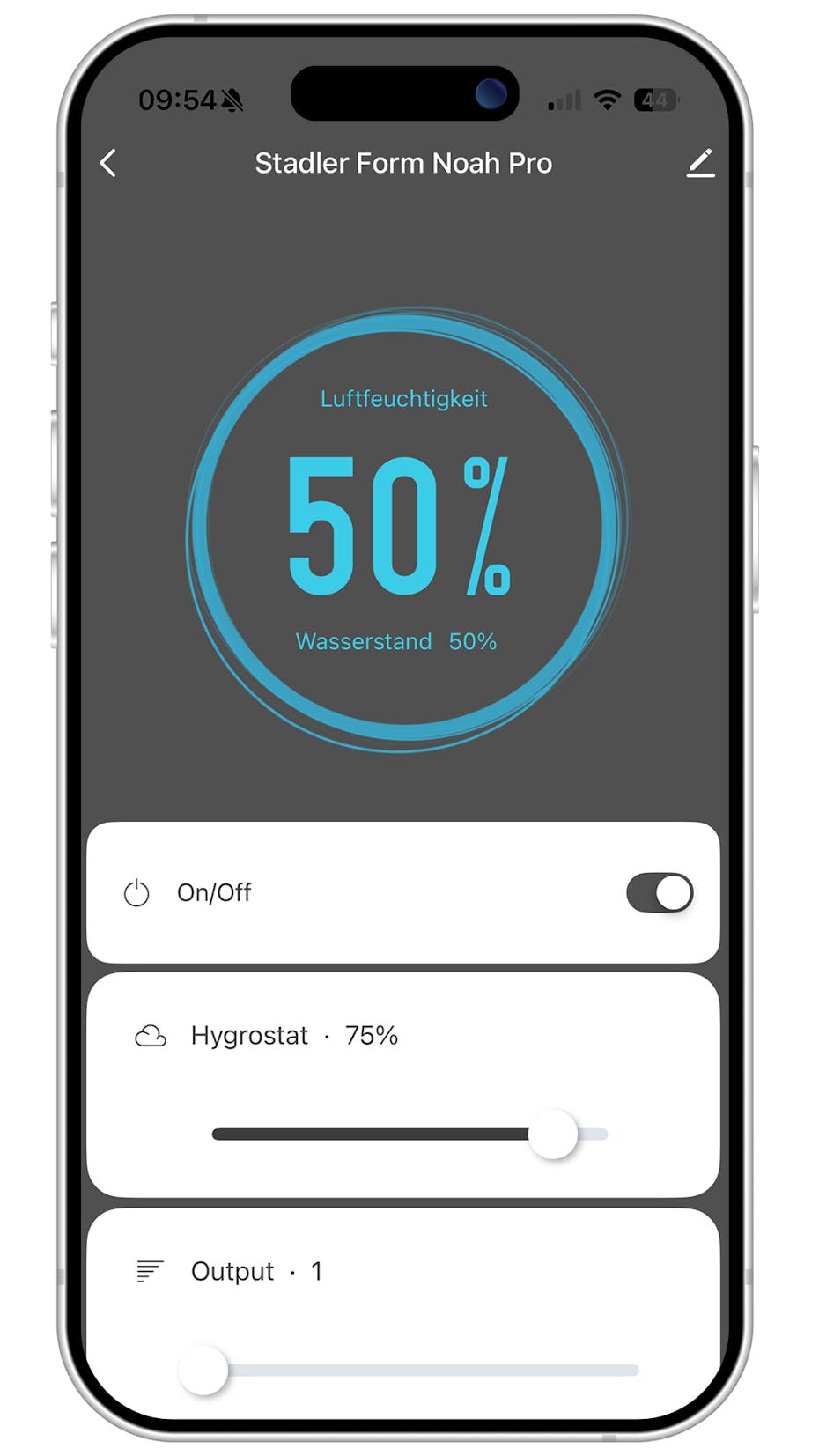 SF App Noah Pro Steuerung