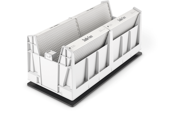 Noah Pro humidifier by Stadler Form open with visible filters