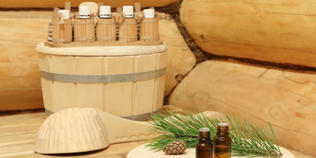 Essential oils in the sauna