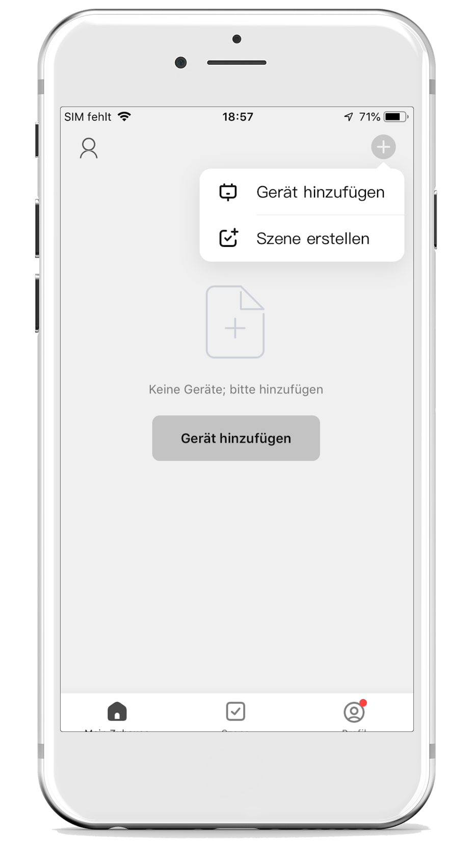 Stadler Form App Gerät hinzufügen