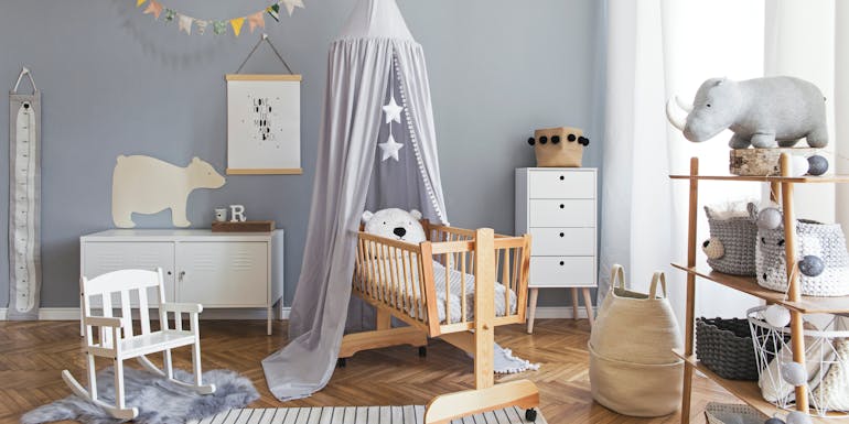 Symbolic image of a room for a baby