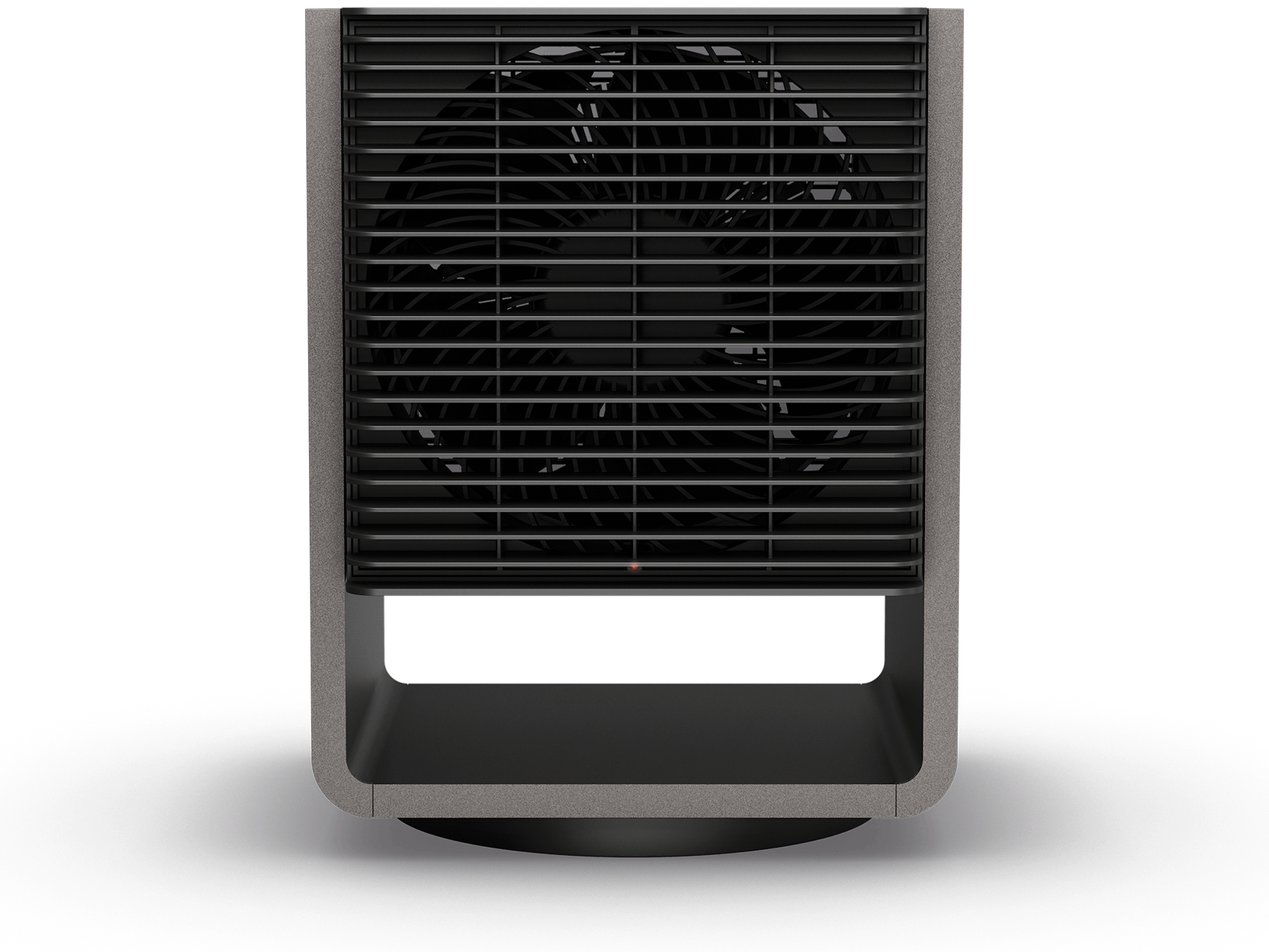 Chauffage Alex par Stadler Form en noir, vue de face Chauffage Alex par Stadler Form en noir, vue de face