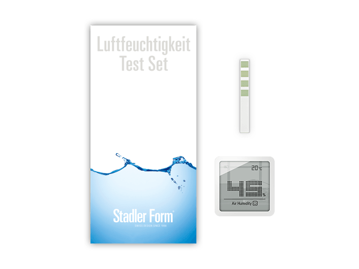 humidity testing set by stadler form includes selina little white hygrometer by stadler form and water hardness testing stripe and instruction manual