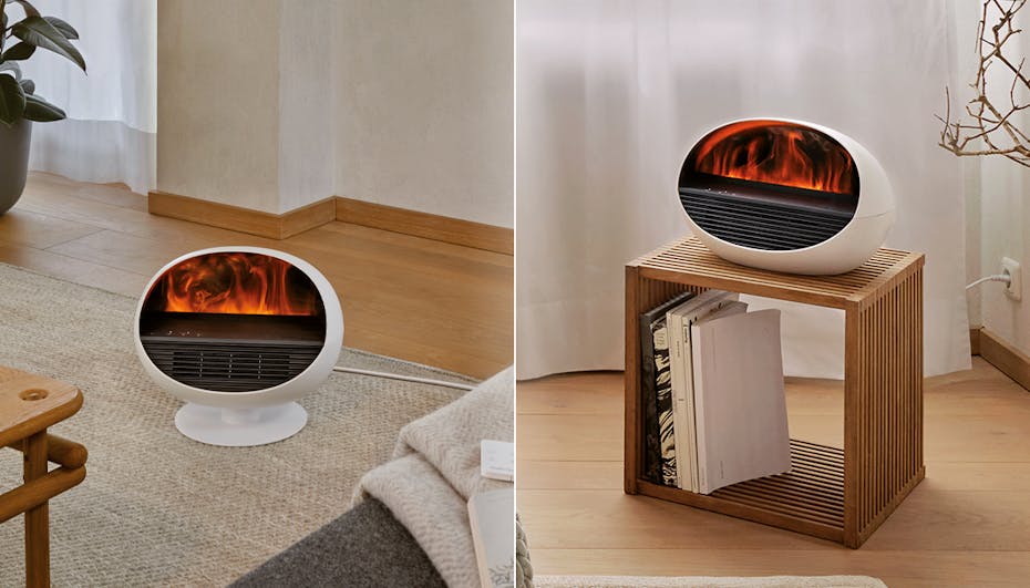 Erik fan heater from Stadler Form with removable stand