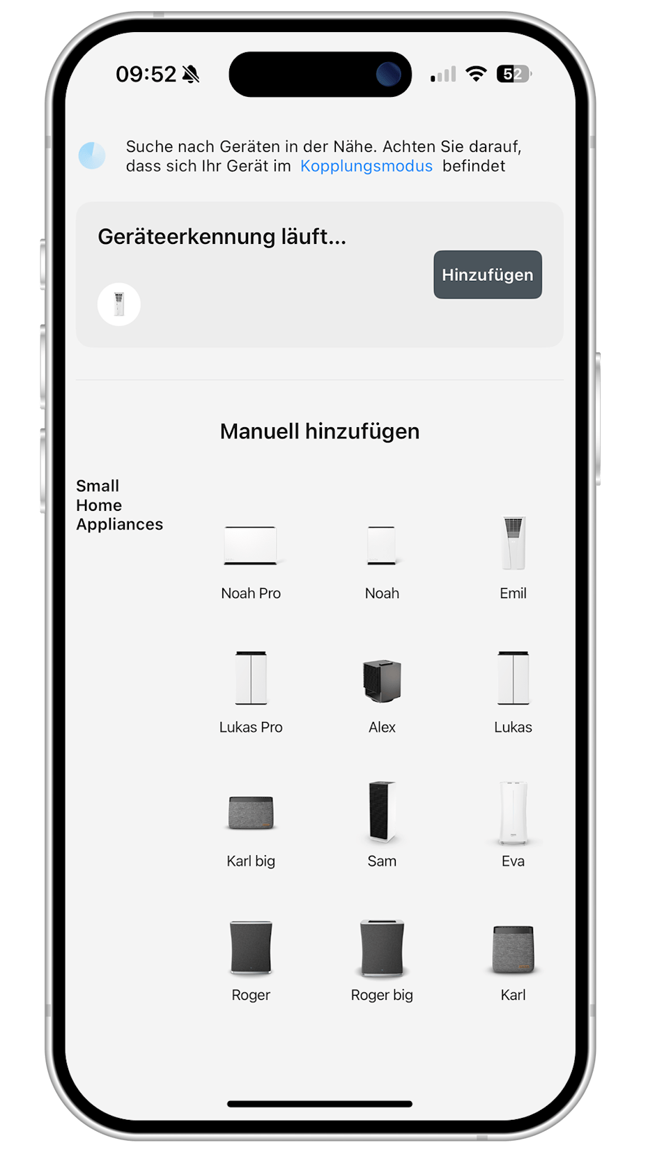 Stadler Form App Emil automatisch hinzufügen