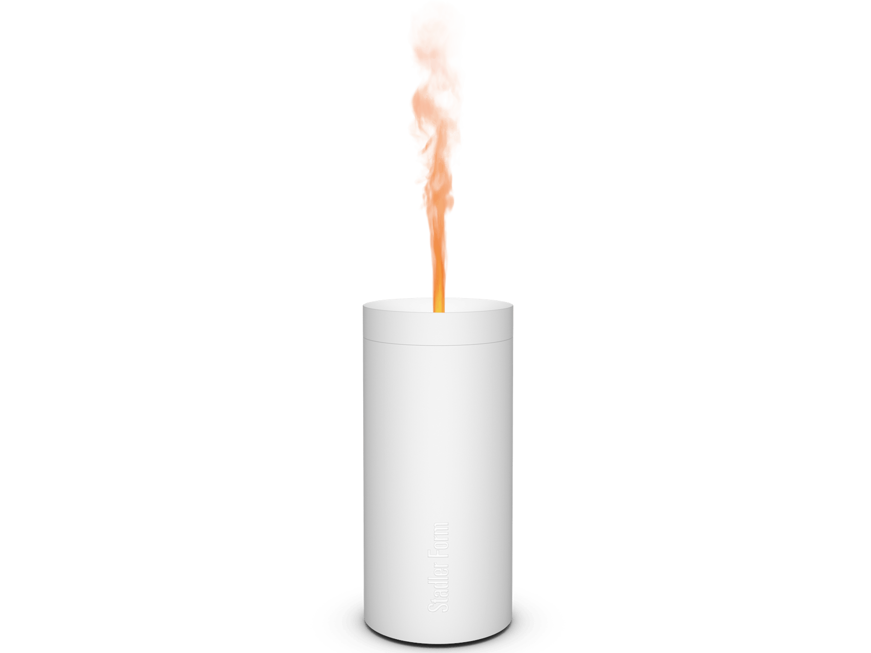Lucy aroma diffuser by Stadler Form in white as perspective view