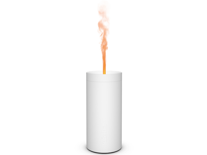 Lucy aroma diffuser by Stadler Form in white as perspective view