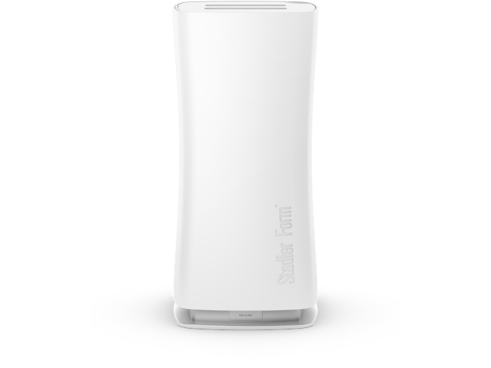 Eva humidifier by Stadler Form in white as side view