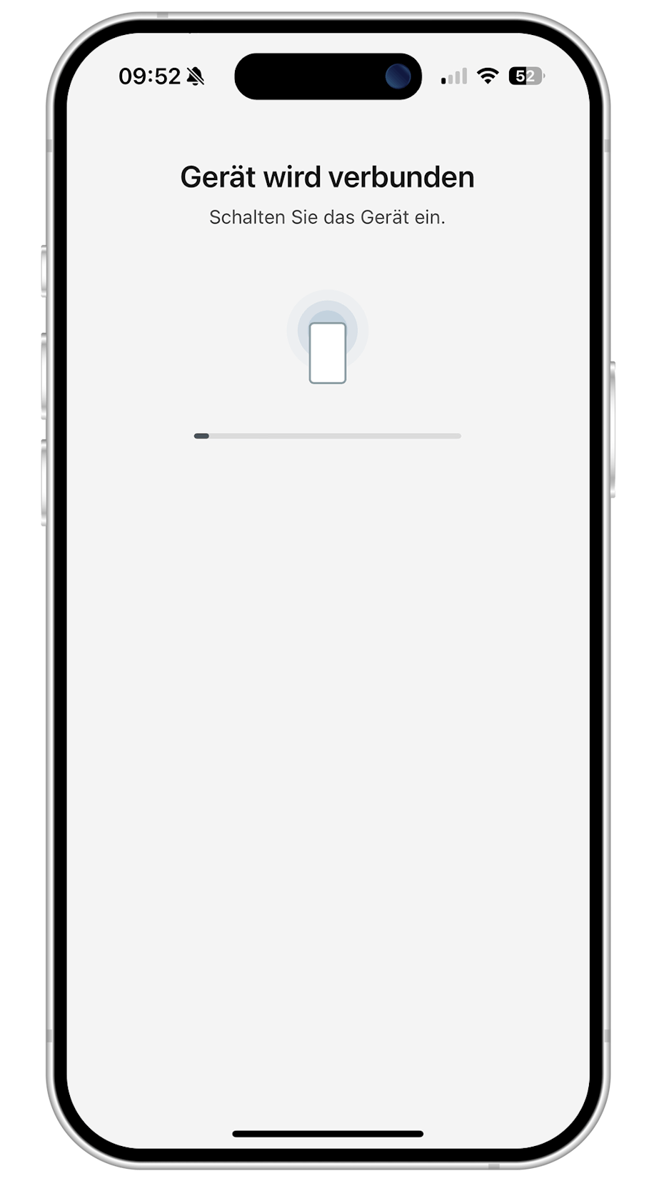 Stadler Form App WLAN und Gerät verbindet Stadler Form App WLAN und Gerät verbindet