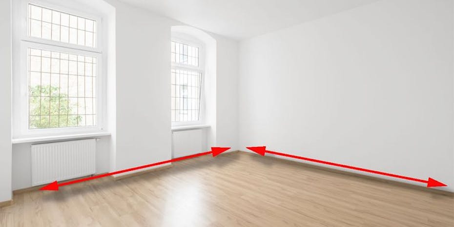 instruction how to measure the room size