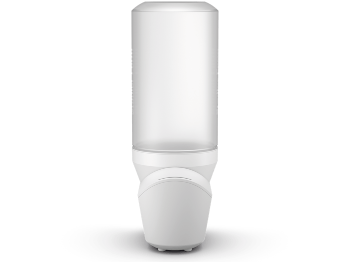 Emma personal humidifier by Stadler Form in white Emma personal humidifier by Stadler Form in white as side view