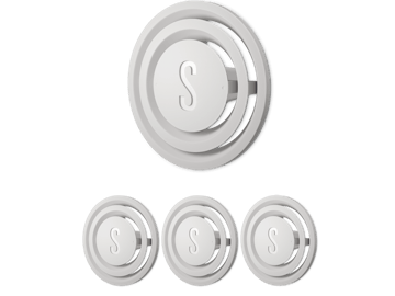 White Amber fragrance pin pack of 4 by Stadler Form