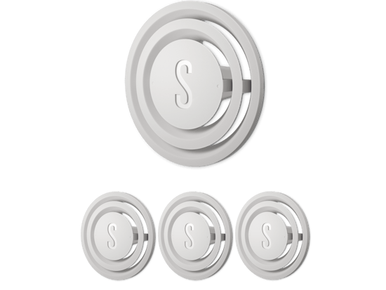 Pack de 4 épingles parfumées Ambre Blanc par Stadler Form Pack de 4 épingles parfumées Ambre Blanc par Stadler Form