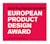 Logo European Product Design Award 2019 Platinum winner George air washer by Stadler Form