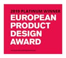 Logo European Product Design Award 2019 Platinum winner George air washer by Stadler Form