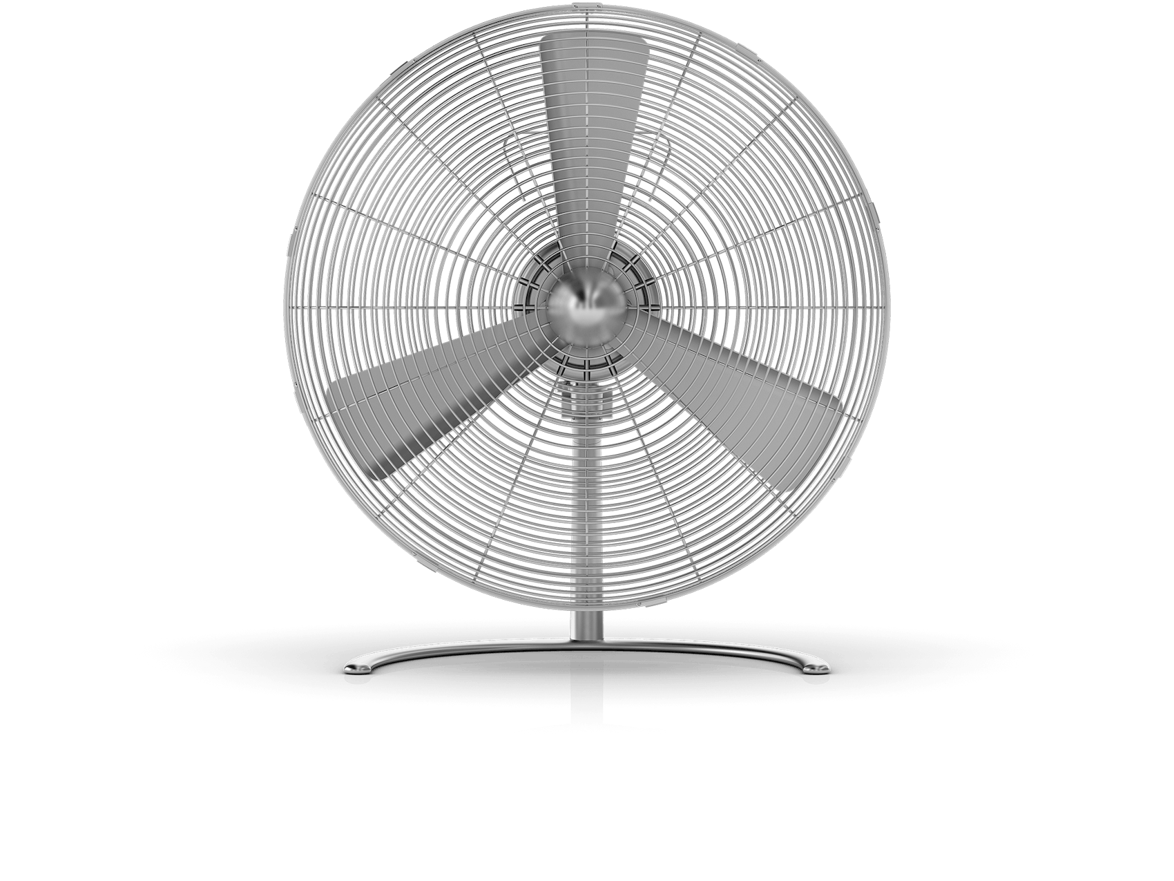 Charly floor fan by Stadler Form as front view