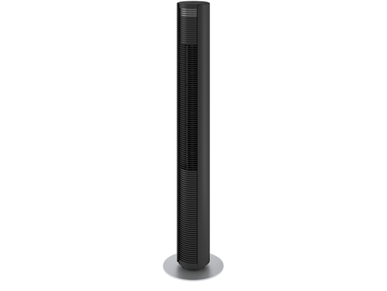 Peter tower fan by Stadler Form in black as perspective view