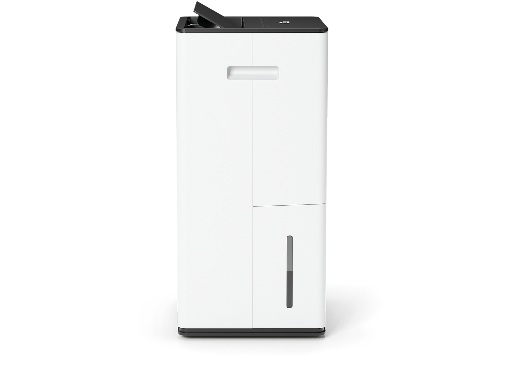 Lukas little dehumidifier by Stadler Form in white as side view