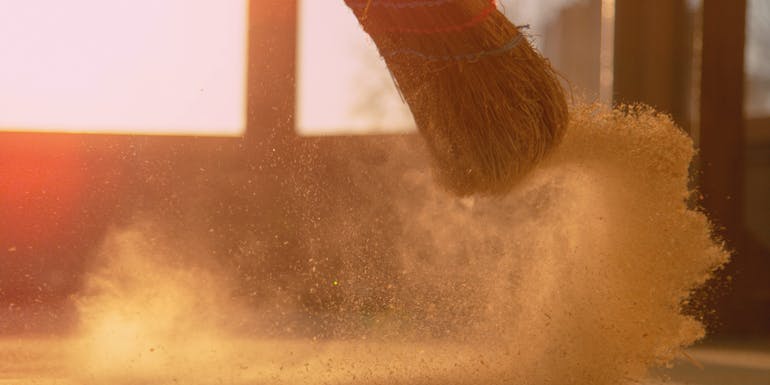 Symbolic image dust and dirt Symbolic image dust and dirt