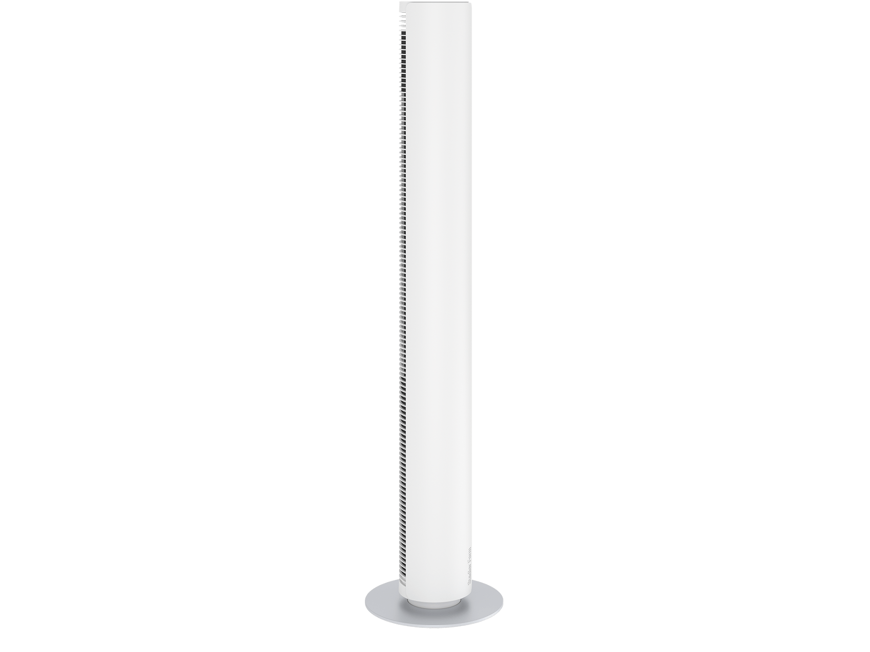 Peter tower fan by Stadler Form in white Peter tower fan by Stadler Form in white as side view