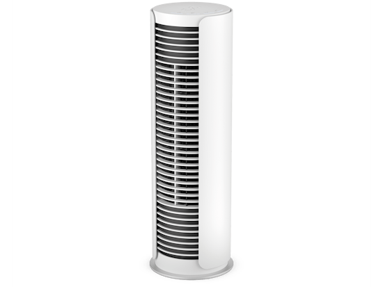 Petit ventilateur Peter par Stadler Form en blanc Petit ventilateur Peter par Stadler Form en blanc, vue en perspective