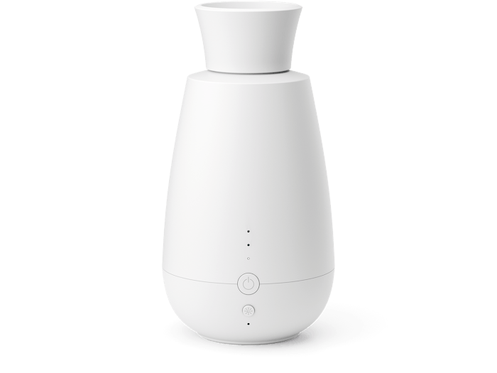 Ella aroma diffuser by Stadler Form in white as front view