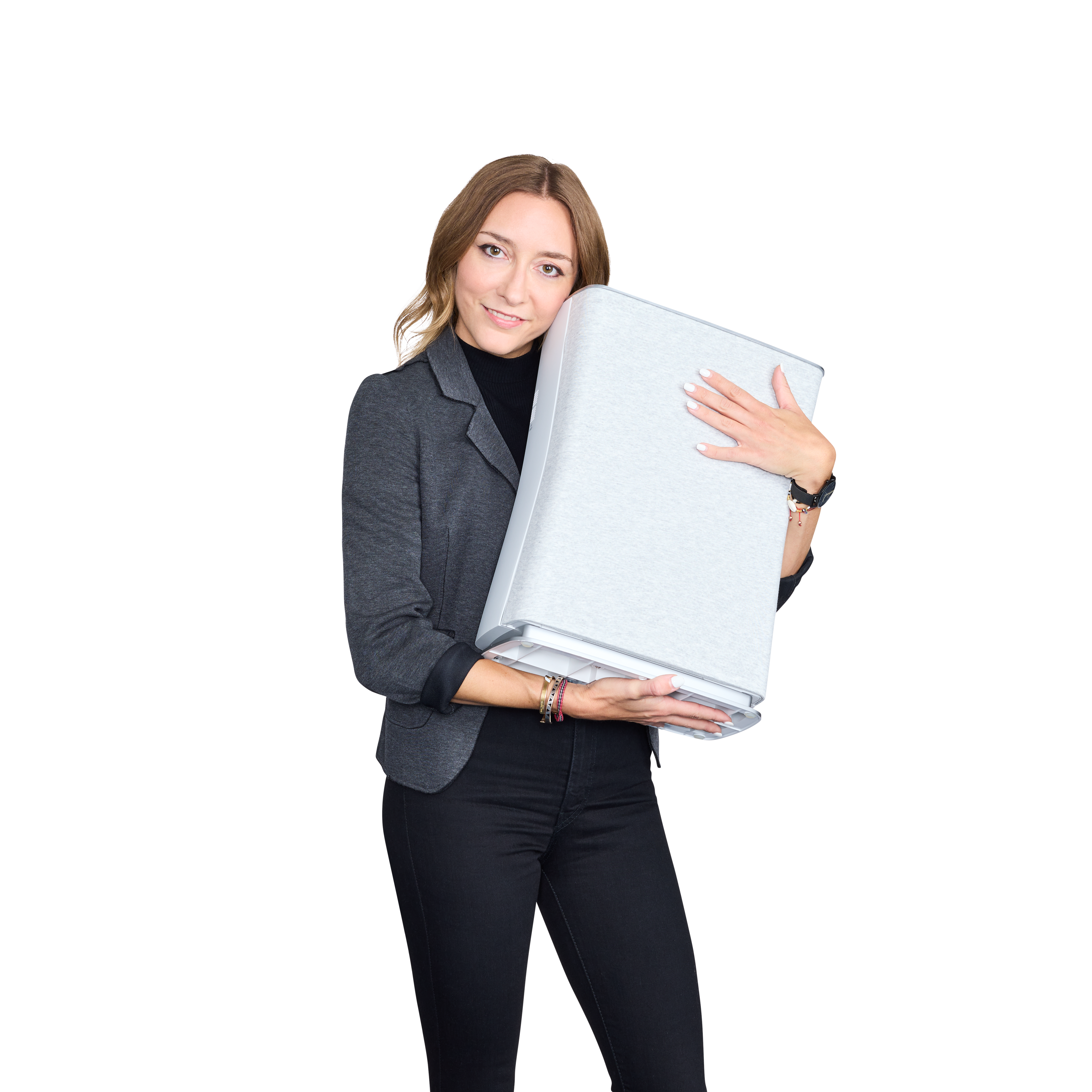 Anna Beck from Stadler Form with air purifier Roger little white